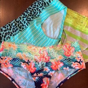 NWT- 6 piece VS PINK hipster panty bundle.